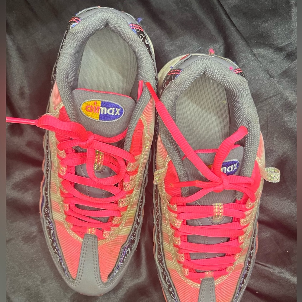 PURPLE PINK AND GREY AIR MAXES- FORGOT ORIGINAL NAME.